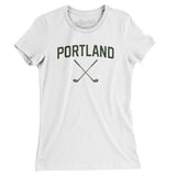 Portland Golf Women's T-Shirt-White-Allegiant Goods Co. Vintage Sports Apparel