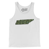 Tennessee Golf Course Map Men/Unisex Tank Top-White-Allegiant Goods Co. Vintage Sports Apparel