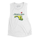 Maryland Golf Women's Flowey Scoopneck Muscle Tank-Allegiant Goods Co. Vintage Sports Apparel