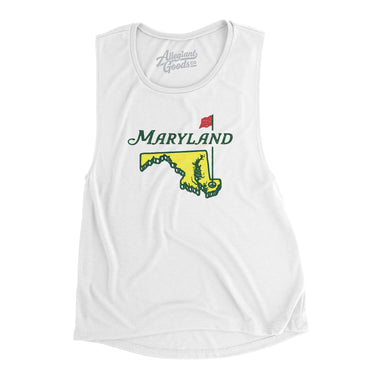 Maryland Golf Women's Flowey Scoopneck Muscle Tank-Allegiant Goods Co. Vintage Sports Apparel