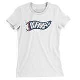Winnipeg Pennant Women's T-Shirt-White-Allegiant Goods Co. Vintage Sports Apparel