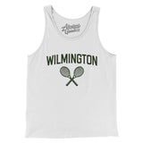 Wilmington Tennis Men/Unisex Tank Top-White-Allegiant Goods Co. Vintage Sports Apparel