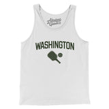 Washington Pickleball Men/Unisex Tank Top-White-Allegiant Goods Co. Vintage Sports Apparel