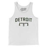 Detroit Cycling Men/Unisex Tank Top-White-Allegiant Goods Co. Vintage Sports Apparel