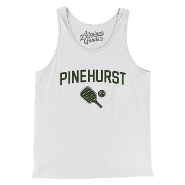 Pinehurst Pickleball Men/Unisex Tank Top-White-Allegiant Goods Co. Vintage Sports Apparel