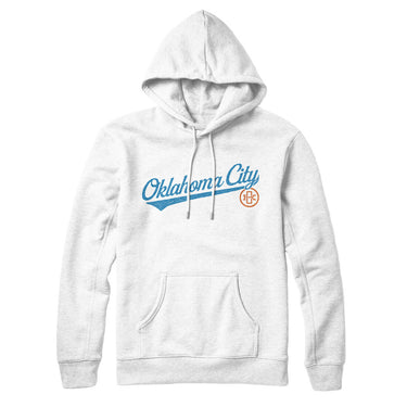Oklahoma City Vintage Script Hoodie-Allegiant Goods Co. Vintage Sports Apparel