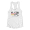 San Antonio Cycling Women's Racerback Tank-White-Allegiant Goods Co. Vintage Sports Apparel