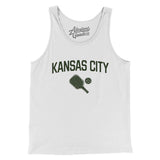 Kansas City Pickleball Men/Unisex Tank Top-White-Allegiant Goods Co. Vintage Sports Apparel
