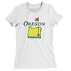 Oregon Golf Women's T-Shirt-White-Allegiant Goods Co. Vintage Sports Apparel