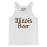 Illinois Beer Men/Unisex Tank Top-White-Allegiant Goods Co. Vintage Sports Apparel