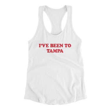 I've Been To Tampa Women's Racerback Tank-Allegiant Goods Co. Vintage Sports Apparel