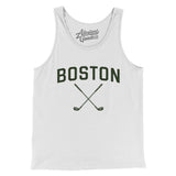 Boston Golf Men/Unisex Tank Top-White-Allegiant Goods Co. Vintage Sports Apparel