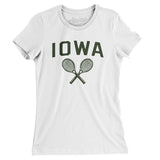 Iowa Tennis Women's T-Shirt-White-Allegiant Goods Co. Vintage Sports Apparel