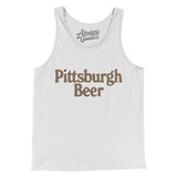 Pittsburgh Beer Men/Unisex Tank Top-White-Allegiant Goods Co. Vintage Sports Apparel