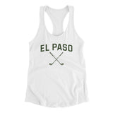 El Paso Golf Women's Racerback Tank-White-Allegiant Goods Co. Vintage Sports Apparel