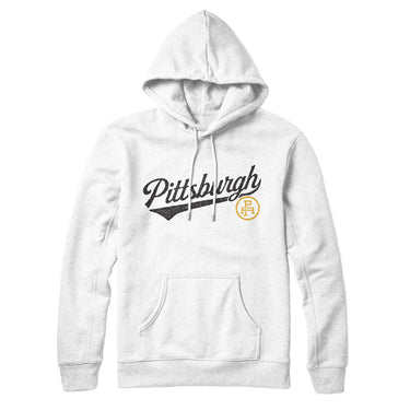 Pittsburgh Vintage Script Hoodie-Allegiant Goods Co. Vintage Sports Apparel