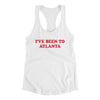 I've Been To Atlanta Women's Racerback Tank-White-Allegiant Goods Co. Vintage Sports Apparel