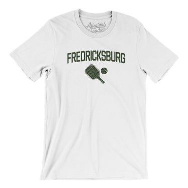 Fredericksburg Pickleball Men/Unisex T-Shirt-White-Allegiant Goods Co. Vintage Sports Apparel