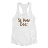 St. Pete Beer Women's Racerback Tank-Allegiant Goods Co. Vintage Sports Apparel