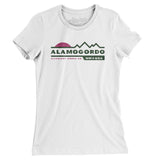Alamogordo Mountain Sunset Women's T-Shirt-White-Allegiant Goods Co. Vintage Sports Apparel