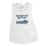 Don't Kansas City My St. Louis Women's Flowey Scoopneck Muscle Tank-Allegiant Goods Co. Vintage Sports Apparel