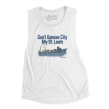 Don't Kansas City My St. Louis Women's Flowey Scoopneck Muscle Tank-Allegiant Goods Co. Vintage Sports Apparel