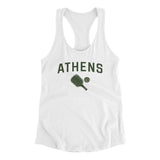 Athens Pickleball Women's Racerback Tank-White-Allegiant Goods Co. Vintage Sports Apparel