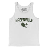 Greenville Pickleball Men/Unisex Tank Top-White-Allegiant Goods Co. Vintage Sports Apparel