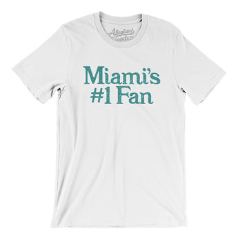 Miami's Number 1 Fan Men/Unisex T-Shirt-Allegiant Goods Co. Vintage Sports Apparel