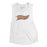Minnesota Pennant Women's Flowey Scoopneck Muscle Tank-Allegiant Goods Co. Vintage Sports Apparel