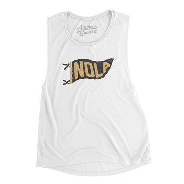 Nola Pennant Women's Flowey Scoopneck Muscle Tank-Allegiant Goods Co. Vintage Sports Apparel