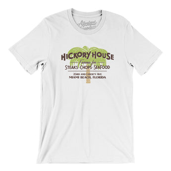 Hickory House Miami Men/Unisex T-Shirt-White-Allegiant Goods Co. Vintage Sports Apparel