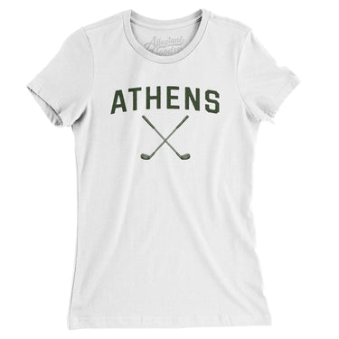 Athens Golf Women's T-Shirt-White-Allegiant Goods Co. Vintage Sports Apparel