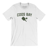 Coos Bay Pickleball Men/Unisex T-Shirt-White-Allegiant Goods Co. Vintage Sports Apparel