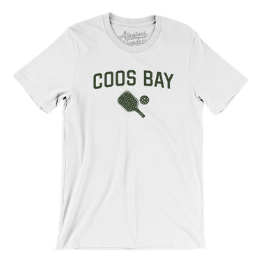 Coos Bay Pickleball Men/Unisex T-Shirt-White-Allegiant Goods Co. Vintage Sports Apparel
