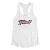 Baltimore Pennant Women's Racerback Tank-Allegiant Goods Co. Vintage Sports Apparel