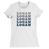 Logan Repeat Women's T-Shirt-White-Allegiant Goods Co. Vintage Sports Apparel
