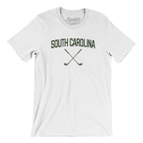 South Carolina Golf Men/Unisex T-Shirt-White-Allegiant Goods Co. Vintage Sports Apparel