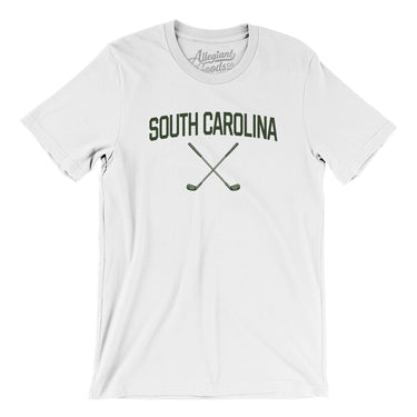 South Carolina Golf Men/Unisex T-Shirt-White-Allegiant Goods Co. Vintage Sports Apparel