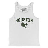 Houston Pickleball Men/Unisex Tank Top-White-Allegiant Goods Co. Vintage Sports Apparel