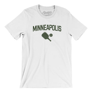 Minneapolis Pickleball Men/Unisex T-Shirt-White-Allegiant Goods Co. Vintage Sports Apparel