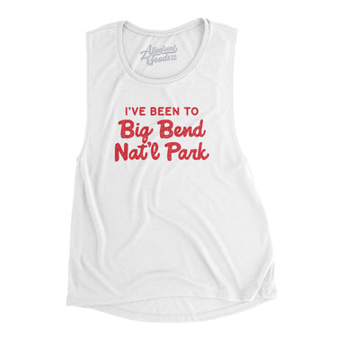 I've Been To Big Bend National Park Women's Flowey Scoopneck Muscle Tank-Allegiant Goods Co. Vintage Sports Apparel
