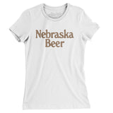 Nebraska Beer Women's T-Shirt-White-Allegiant Goods Co. Vintage Sports Apparel
