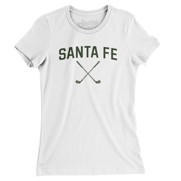 Santa Fe Golf Women's T-Shirt-White-Allegiant Goods Co. Vintage Sports Apparel
