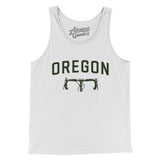 Oregon Cycling Men/Unisex Tank Top-White-Allegiant Goods Co. Vintage Sports Apparel