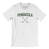 Pensacola Golf Men/Unisex T-Shirt-White-Allegiant Goods Co. Vintage Sports Apparel