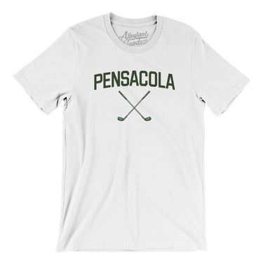 Pensacola Golf Men/Unisex T-Shirt-White-Allegiant Goods Co. Vintage Sports Apparel