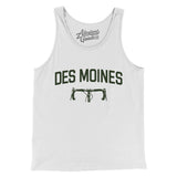 Des Moines Cycling Men/Unisex Tank Top-White-Allegiant Goods Co. Vintage Sports Apparel