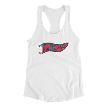 New England Pennant Women's Racerback Tank-Allegiant Goods Co. Vintage Sports Apparel