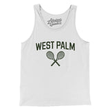 West Palm Tennis Men/Unisex Tank Top-White-Allegiant Goods Co. Vintage Sports Apparel